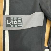 ★M■ Lynx USA リンクス メンズ ハーフジップ プルオーバー セットアップ ブラック 黒 Mサイズ スウェット素材 スポーツウェア 上下セット_画像4