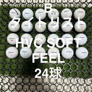 ★B★タイトリスト　HVC SOFT FEEL ホワイト　24球 ロストボール