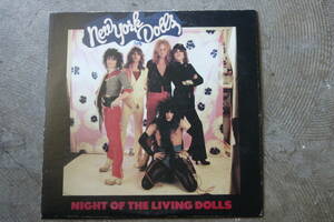 中古日本盤12インチLP　ニューヨークドールズ”NIGHT OF THE LIVING　DOLLS”　NEWYORKDOLLS