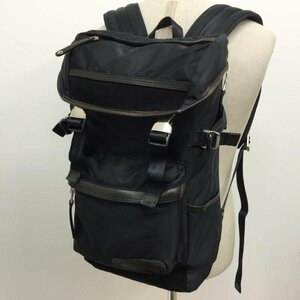  master-piece 01359 Density nylon & leather & suede backpack 623 - black / black plain 