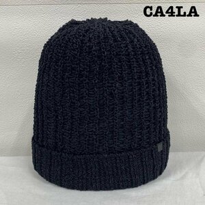 Кашира CA4LA Beanie Cotton Tku00093 Шляпа бесплатно черная / черная точка