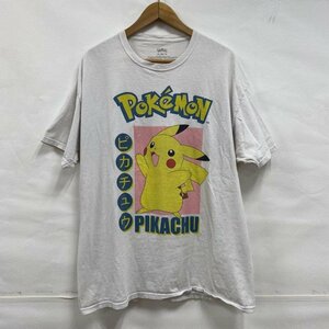 古着 ポケモン POKEMON ピカチュウ アニメ キャラクター Tシャツ XL Tシャツ Tシャツ XL 白 / ホワイト