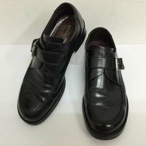 リーガル 691 Uチップ ストラップ レザーシューズ 革靴 Dワイズ 革靴 25.0cm 黒 / ブラック