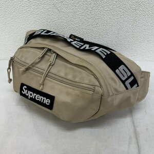 シュプリーム 18SS Waist Bag ボックスロゴ コーデュラナイロン ウエストバッグ - ベージュ / ベージュ