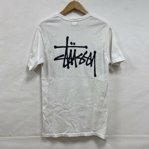 ステューシー STUSSY 両面 ロゴ プリント Tシャツ メキシコ製 S Tシャツ Tシャツ S 白 / ホワイト ロゴ、文字 X プリント