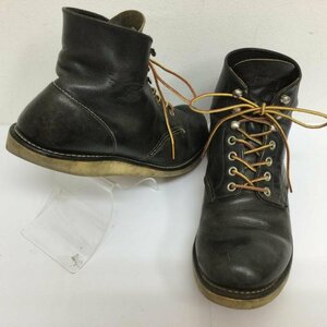 レッドウィング 9070 PLAINTOE プレントゥ 6インチ ワークブーツ Dワイズ ブーツ ブーツ US：8.5 黒 / ブラック 無地