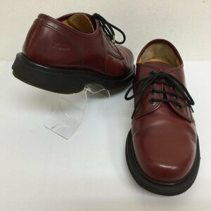 ドクターマーチン 90's イングランド製 4ホール プレーントゥ レザーシューズ ヴィンテージ 革靴 革靴 UK：9 ボルドー / ボルドー