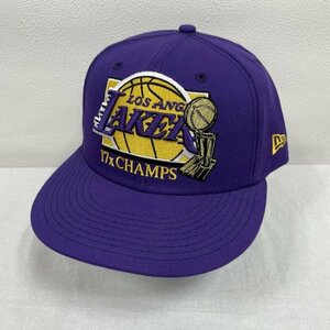 ニューエラ NEW ERA 59FIFTY NBA レイカーズ LOS ANGELS LAKERS 59.6cm 帽子 帽子 - 紫 / パープル ロゴ、文字 X 刺繍
