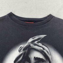 古着 MAKAVELI マキャベリ 2PAC ラップ Tシャツ HIP-HOP ヒップホップ 16-18 Tシャツ Tシャツ - 黒 / ブラック プリント_画像5