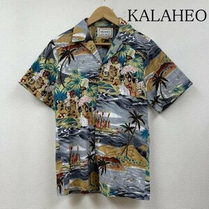 古着 KALAHEO ハワイアン アロハ シャツ shirt ショートスリーブ 半袖 総柄 開襟 USA製 シャツ、ブラウス シャツ、ブラウス S