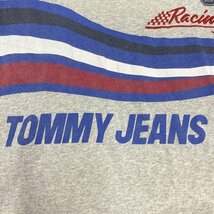 トミー ジーンズ TOMMY JEANS ナンバリング Racing レーシング ビッグシルエットS Tシャツ Tシャツ S 灰 / グレー_画像6