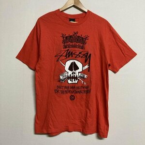 ステューシー コットン 半袖 プリントTシャツ Tシャツ Tシャツ M 赤 / レッド プリント