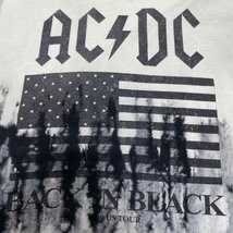 古着 ACDC エーシーディーシー バンドTシャツ バンT タイダイ M Tシャツ Tシャツ M 白 / ホワイト X 黒 / ブラック_画像5