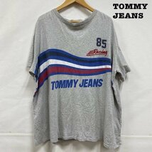 トミー ジーンズ TOMMY JEANS ナンバリング Racing レーシング ビッグシルエットS Tシャツ Tシャツ S 灰 / グレー_画像1