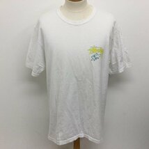 ステューシー SUPER BLOOM TEE バタフライ 両面プリント 半袖Tシャツ メキシコ製 Tシャツ Tシャツ L 白 / ホワイト X 黄 / イエロー_画像3