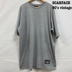 ヴィンテージ SCARFACE clothing スカーフェイス USA製 シングルステッチ ムービーTシャツ 2XL Tシャツ Tシャツ XXL 灰 / グレー