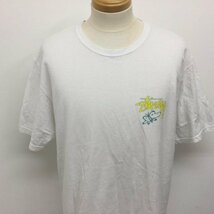 ステューシー SUPER BLOOM TEE バタフライ 両面プリント 半袖Tシャツ メキシコ製 Tシャツ Tシャツ L 白 / ホワイト X 黄 / イエロー_画像6