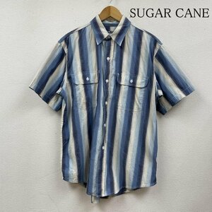 シュガーケーン 半袖 シャツ ブラウス Shirt デザインシャツ 胸ポケット ボタン ストライプ シャツ、ブラウス シャツ、ブラウス