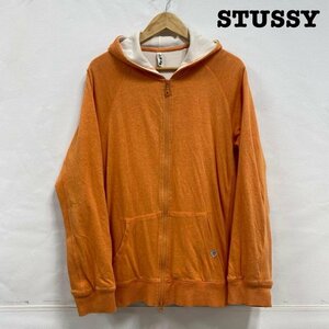 ステューシー STUSSY サーマルライナー ジップアップ フーディー SSリンク シャネルロゴ L パーカー パーカー L 橙 / オレンジ