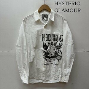  Hysteric Glamour THE GHOST WOLVES MONTHLY MYSTERY long sleeve shirt shirt, blouse shirt, blouse M white / white 