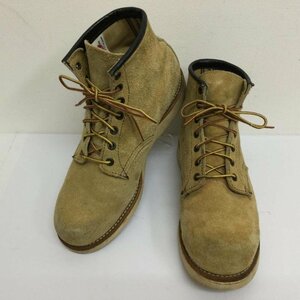  Red Wing Irish setter suede Work boots plain length embroidery tag E wise boots boots US:8.5 plain 