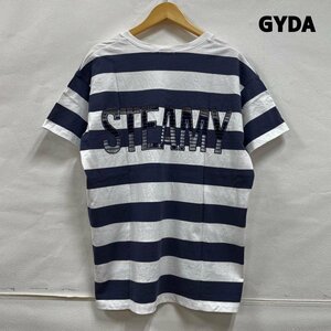 ジェイダ ジェイダ GYDA STEMY EXPOSE Vネック Tシャツ ロゴ レース刺繍 FREE Tシャツ Tシャツ FREE 白 / ホワイト X 紺 / ネイビー