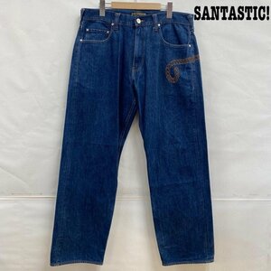 サンタスティック SANTASTIC バギーデニム ワイド ビッグサイズ XL パンツ パンツ XL インディゴ / インディゴ 刺繍