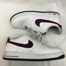 ナイキ WMNS AIR FORCE 1 '07 エアフォースワン FJ0710-100 スニーカー 26.5cm 白 / ホワイト X 紺 / ネイビー_画像7