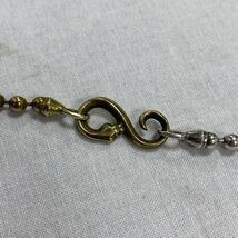 アージェントグリーム Argent Gleam 真鍮 BRASS シルバー Silver925 コンビ ボール チェーン ネックレス アクセサリー アクセサリー -_画像2