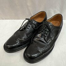 リーガル レザーシューズ ビジネスシューズ ウイングチップ メダリオン 革靴 24.5cm 黒 / ブラック_画像1