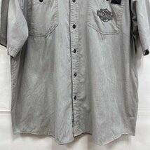 ハーレーダビッドソン Harley-Davidson ワークシャツ ワッペン ストライプ ビッグサイズ 2XL シャツ、ブラウス シャツ、ブラウス XXL_画像3