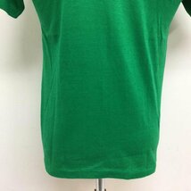 ヘインズ 80's USA製 半袖Tシャツ ラメロゴプリント ヴィンテージ TEE Tシャツ Tシャツ M 緑 / グリーン ロゴ、文字_画像8