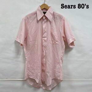 ヴィンテージ SEARS シアーズ 70's-80's ボタンシャツ 総柄 MADE IN JAPAN 15 シャツ、ブラウス シャツ、ブラウス - 桃 / ピンク 総柄