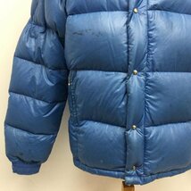 モンクレール 80年代 MONCLER Down Jacket FRANCE製 ナイロンフード付ダウンジャケット サイズ表記PT M 水色 / ライトブルー_画像5