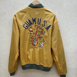 古着 SAMMY'S GUAM USA 刺繍 リバーシブル スカジャン ミリタリー フライト ジャケット、上着 ジャケット、上着 L