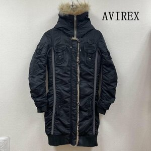  Avirex Mod's Coat military f-ti- jacket Zip up ... fur 6282007 M black / black 