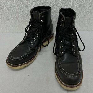  Chippewa 90091 USA made 6INCH MOC TOE 6 -inch moktu Vibram sole Work boots boots US:7.5 black / black 