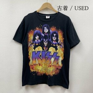 古着 KISS 2004 ワールドツアー Tシャツ ROCK THE NATION MATFIA'S Tシャツ Tシャツ L 黒 / ブラック ロゴ、文字 X プリント