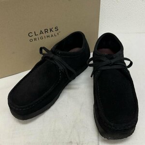 クラークス 11826 Wallabee スエードレザー ワラビー ワーク ブーツ ブーツ UK：9 黒 / ブラック