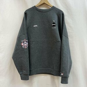 エフシーレアルブリストル MLB TOUR TECH KNIT BIG CREWNECK TOP/FCRB-212009 スウェット トレーナー トレーナー L 灰 / グレー