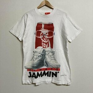 ＵＳフルギ 1994 The Coca-Cola Company JAMMIN' 缶 スニーカー プリント 半袖 ヴィンテージTシャツ Tシャツ Tシャツ M 白 / ホワイト