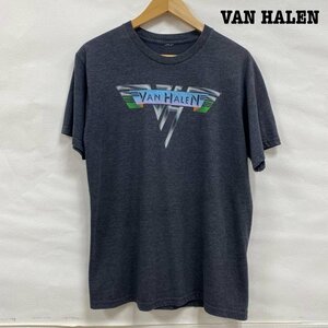 古着 ヴァン・ヘイレン VAN HALEN バンドTシャツ フロント Tシャツ Tシャツ 表記無し 灰 / グレー ロゴ、文字 X プリント