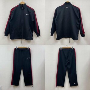  Nike Kids child clothes 90s white tag jersey jersey setup made in Japan setup L black / black X red / red 