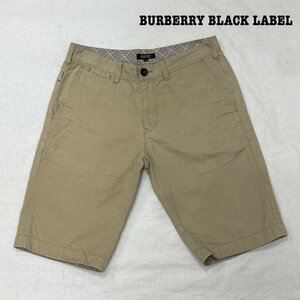 バーバリー BURBERRY BLACK LABEL チノパン ショートパンツ D1R94-536-44 チェック 刺繍ロゴ BEG 76 パンツ パンツ -