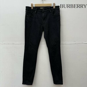  Burberry 8008245 CHECK DETAIL skinny Fit jeans pants pants 28 -inch black / black 