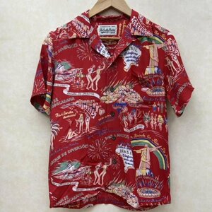 ワコマリア 14SS BRASIL ALOHA SHIRT ブラジル アロハシャツ シャツ、ブラウス シャツ、ブラウス S 赤 / レッド