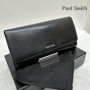 ポールスミス レザー ウォレット 長財布 財布 財布 - 黒 / ブラック