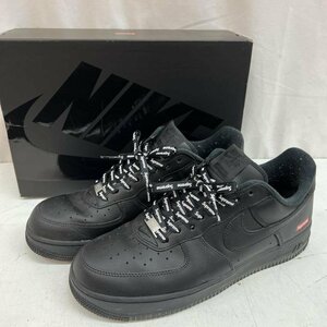 ナイキ Supreme シュプリーム コラボ AIR FORCE 1 LOW SP エアフォースワン ロー スニーカー 29.0cm 黒 / ブラック