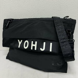 ワイスリー FH9262 Y-3 TOTE YOHJI ロゴ プリント 2WAY トート ショルダーバッグ - 黒 / ブラック