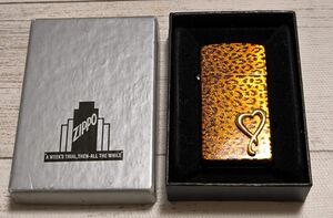 ZIPPO　ハートオブパンサー　ヒョウ柄